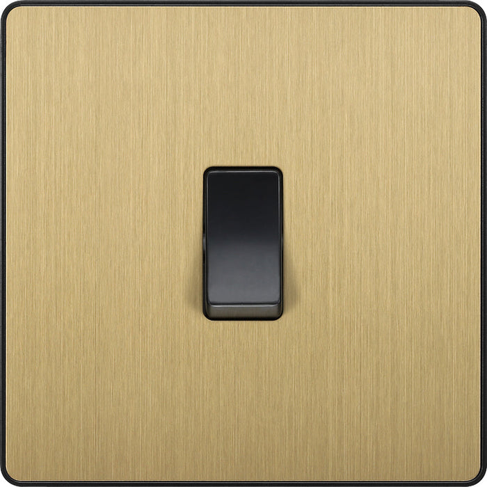 BG Evolve PCDSB12B 20A 16AX 2 Way Single Light Switch - Satin Brass (Black) (5 Pack) - westbasedirect.com