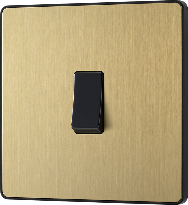 BG Evolve PCDSB12B 20A 16AX 2 Way Single Light Switch - Satin Brass (Black) (5 Pack) - westbasedirect.com