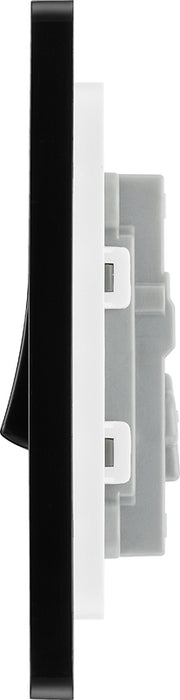 BG Evolve PCDSB13B 20A 16AX Single Intermediate Light Switch - Satin Brass (Black) - westbasedirect.com
