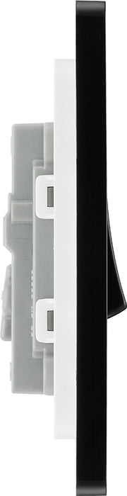BG Evolve PCDSB13B 20A 16AX Single Intermediate Light Switch - Satin Brass (Black) - westbasedirect.com