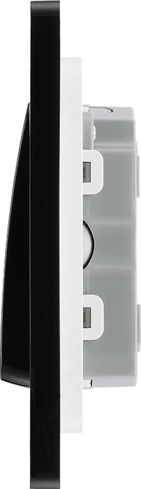 BG Evolve PCDSB15B 10A Triple Pole Fan Isolator Switch - Satin Brass (Black) - westbasedirect.com