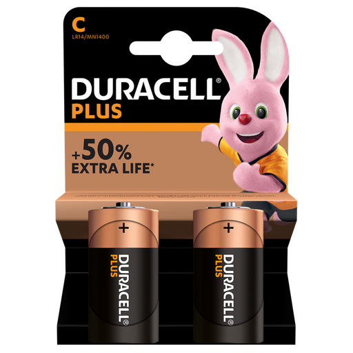Duracell Plus Power C LR14 | 2 Pack - westbasedirect.com