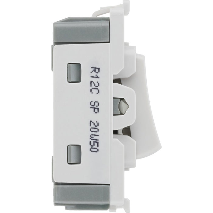 BG R12C Nexus Grid 20A SP 2-Way Centre Off - White - westbasedirect.com