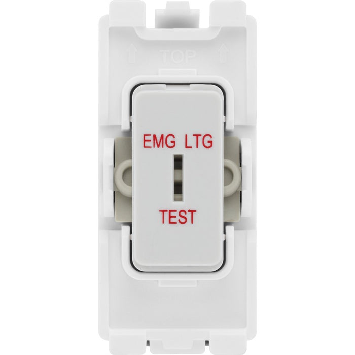 BG R12EL Nexus Grid 20A Secret Key SP 2-Way (EMG LTG TEST) - White - westbasedirect.com