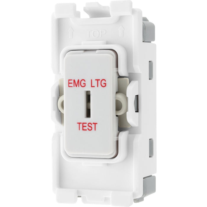 BG R12EL Nexus Grid 20A Secret Key SP 2-Way (EMG LTG TEST) - White - westbasedirect.com