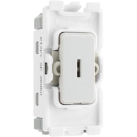 BG R12KY Nexus Grid 20A Secret Key SP 2-Way - White