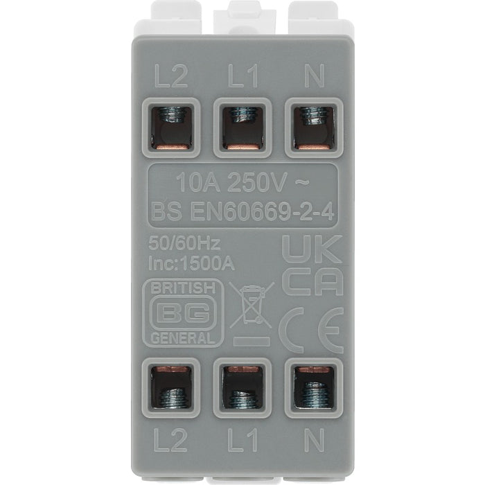 BG R15 Nexus Grid 20A Triple Pole Fan Isolator - White - westbasedirect.com