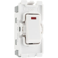 BG R31 Nexus Grid 20A DP + LED - White