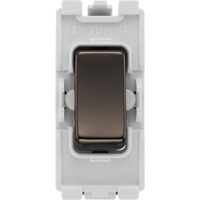 BG RBN12C Nexus Grid 20A SP 2-Way Centre Off - Black Nickel - westbasedirect.com