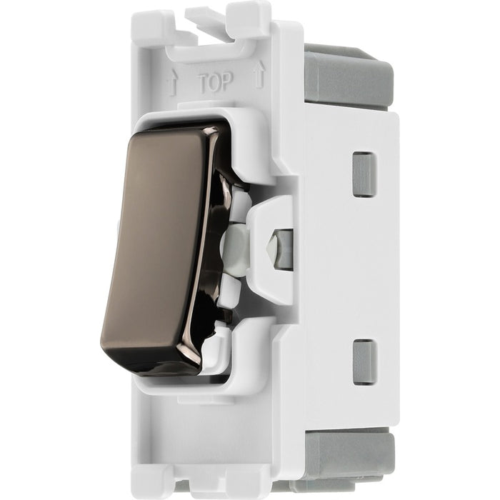 BG RBN12C Nexus Grid 20A SP 2-Way Centre Off - Black Nickel - westbasedirect.com