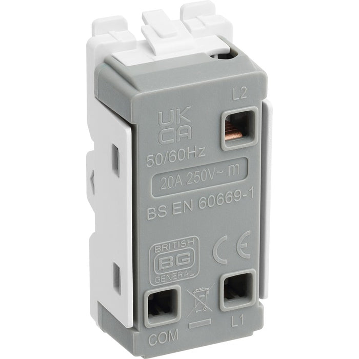 BG RBN12C Nexus Grid 20A SP 2-Way Centre Off - Black Nickel - westbasedirect.com