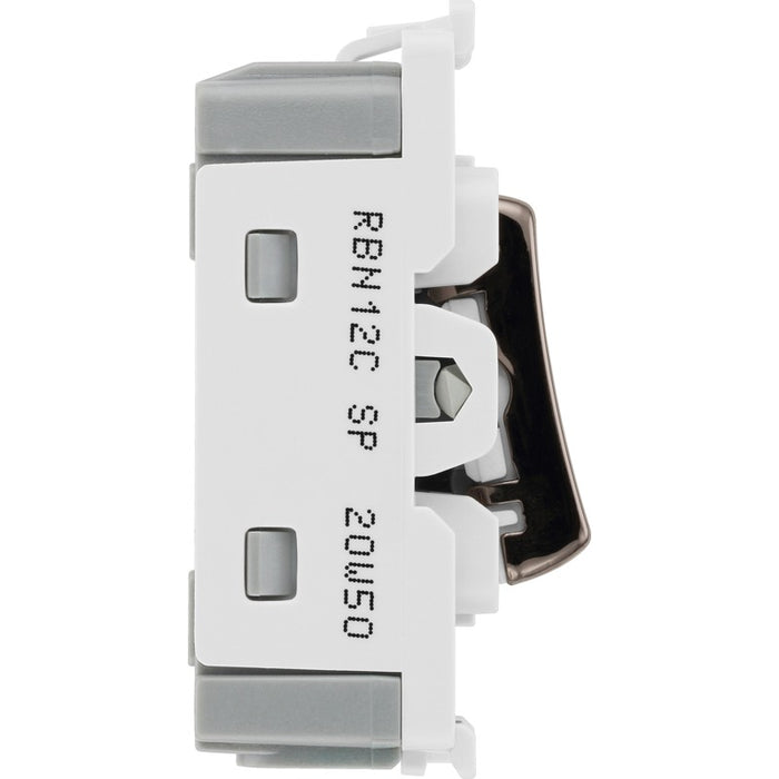 BG RBN12C Nexus Grid 20A SP 2-Way Centre Off - Black Nickel - westbasedirect.com