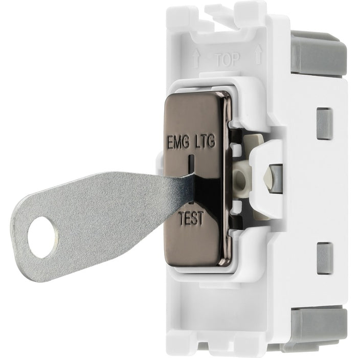BG RBN12EL Nexus Grid 20A Secret Key SP 2-Way (EMG LTG TEST) - Black Nickel - westbasedirect.com