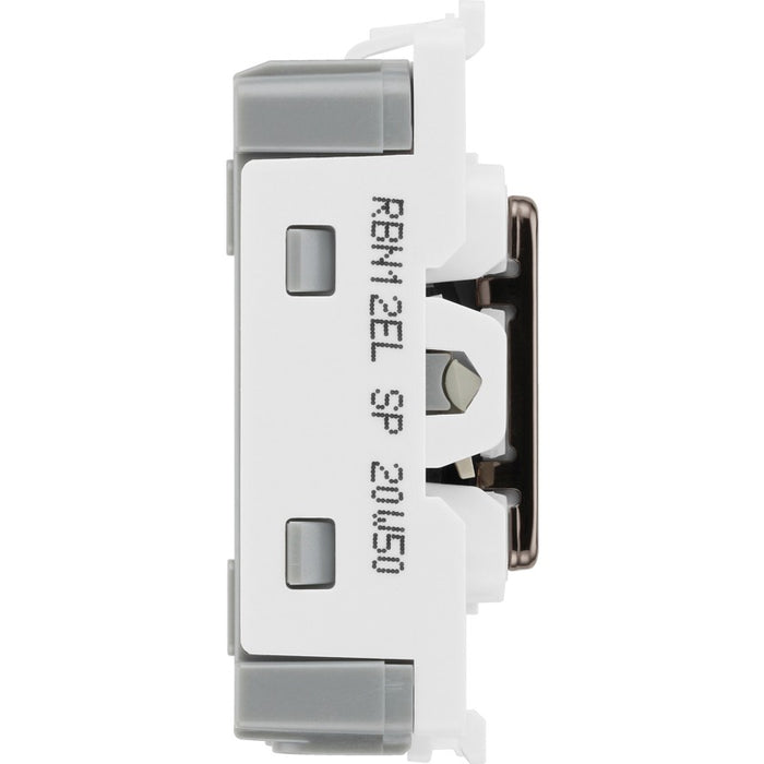 BG RBN12EL Nexus Grid 20A Secret Key SP 2-Way (EMG LTG TEST) - Black Nickel - westbasedirect.com