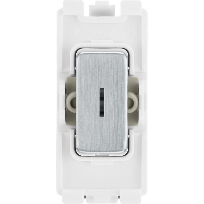 BG RBS12KY Nexus Grid 20A Secret Key SP 2-Way - Brushed Steel - westbasedirect.com