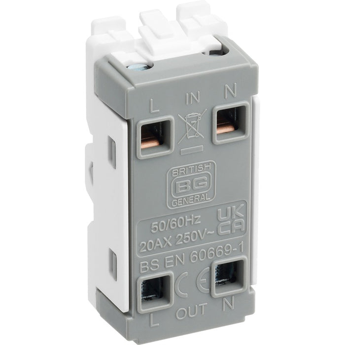 BG RBS30 Nexus Grid 20A DP - Brushed Steel - westbasedirect.com