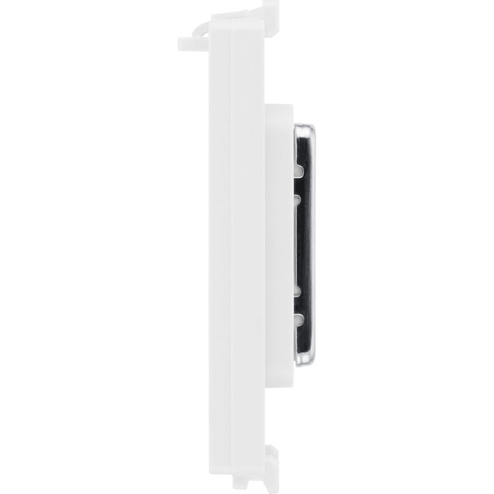 BG RBSBLNK Nexus Grid Blank Module - Brushed Steel - westbasedirect.com