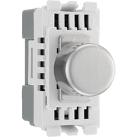 BG RBSDTR Nexus Grid Dimmer 2-Way 200W Trailing Edge - Brushed Steel