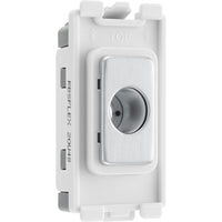 BG RBSFLEX Nexus Grid Flex Outlet (up to 10mm) - Brushed Steel