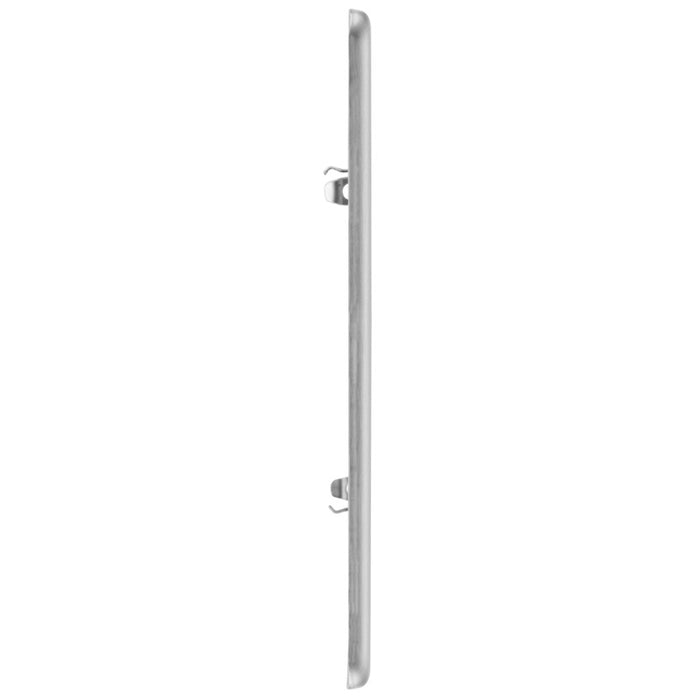 BG RFBS3 Flatplate Screwless 3G Grid Front Plate - Brushed Steel - westbasedirect.com