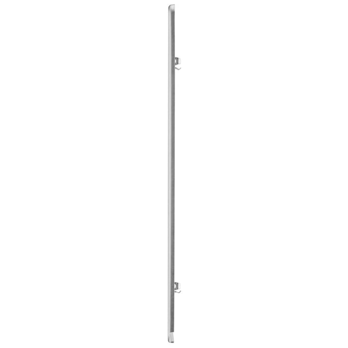 BG RFBS8 Flatplate Screwless 8G Grid Front Plate - Brushed Steel - westbasedirect.com
