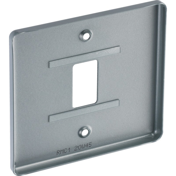 BG RMC1 Metal Clad 1G Grid Front Plate - westbasedirect.com