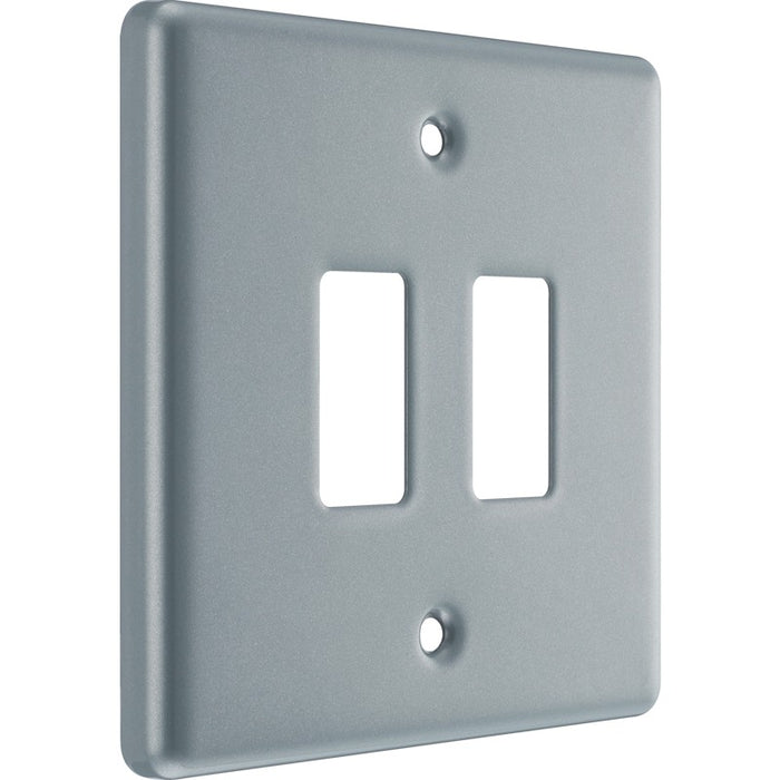 BG RMC2 Metal Clad 2G Grid Front Plate - westbasedirect.com