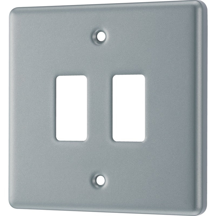 BG RMC2 Metal Clad 2G Grid Front Plate - westbasedirect.com