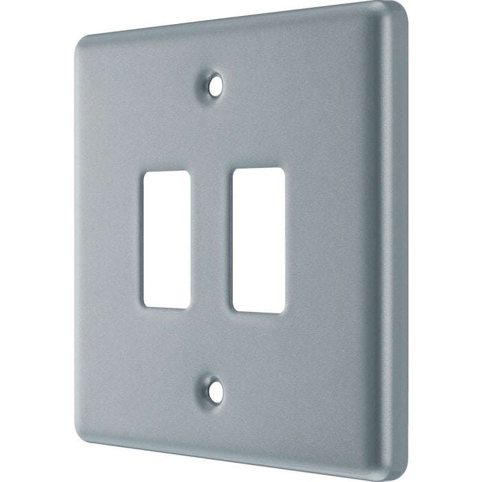 BG RMC2 Metal Clad 2G Grid Front Plate - westbasedirect.com