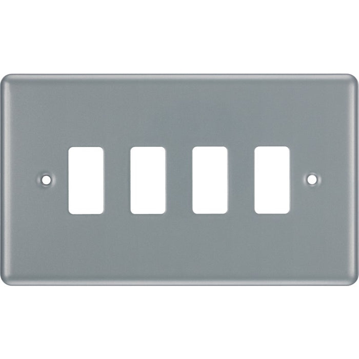 BG RMC4 Metal Clad 4G Grid Front Plate - westbasedirect.com
