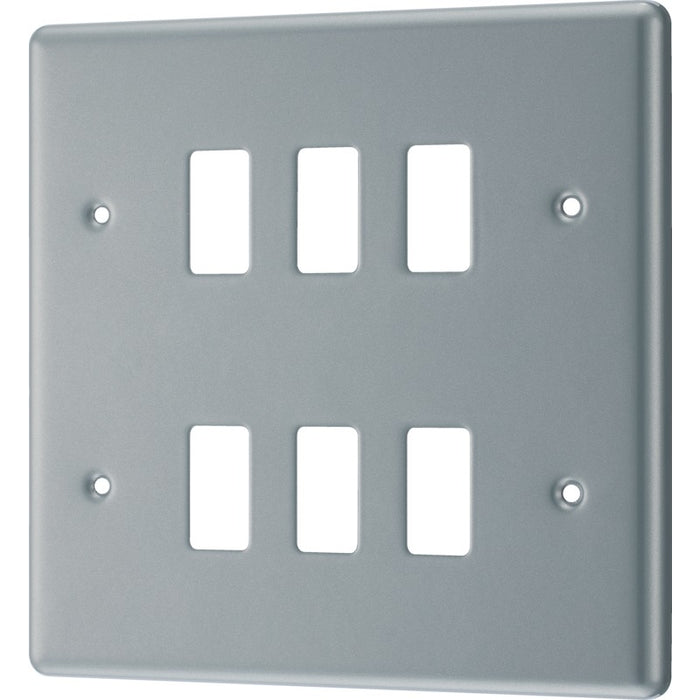 BG RMC6 Metal Clad 6G Grid Front Plate - westbasedirect.com
