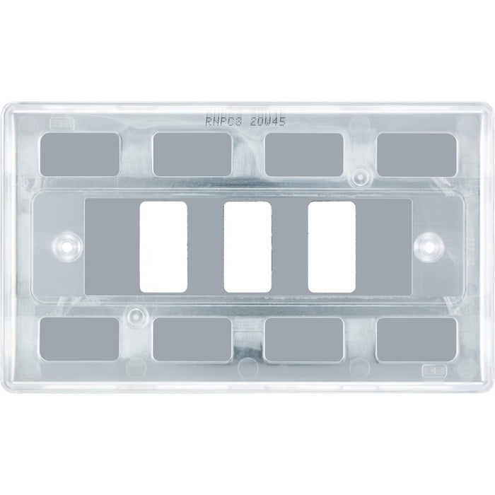 BG RNPC3 Nexus Metal 3G Grid Front Plate - Polished Chrome - westbasedirect.com