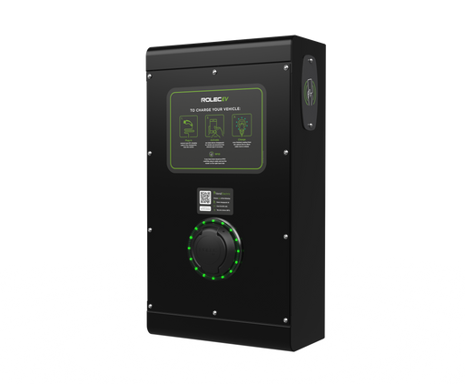 Rolec ROLEC0111B SecuriCharge Smart EV Charger - 1x up to 7.4kw Type 2 Socket - Black - westbasedirect.com