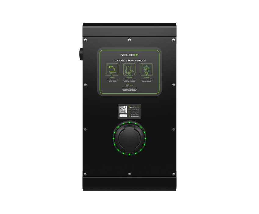 Rolec ROLEC0113B SecuriCharge Smart EV Charger - 1x up to 22kW 3PH Type 2 Socket - Black - westbasedirect.com
