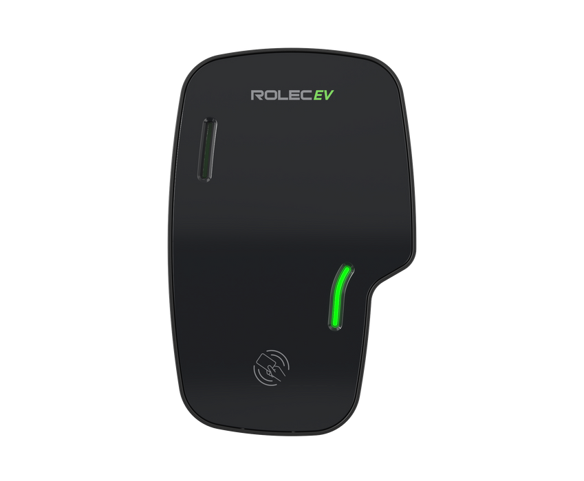 Rolec ROLEC3020B Zura Smart EV Charger - 1 x up to 7.4kw Type 2 Socket - Black - westbasedirect.com