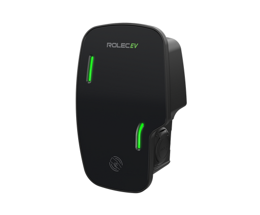 Rolec ROLEC3030B Zura Smart EV Charger - 2 x up to 7.4kw Type 2 Socket - Black - westbasedirect.com
