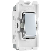 BG RPC12C Nexus Grid 20A SP 2-Way Centre Off - Polished Chrome