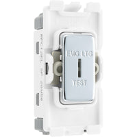 BG RPC12EL Nexus Grid 20A Secret Key SP 2-Way (EMG LTG TEST) - Polished Chrome