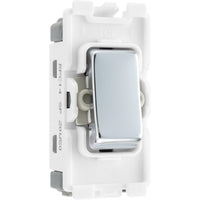 BG RPC14 Nexus Grid 20A SP 1-Way Retractive (PRESS) - Polished Chrome