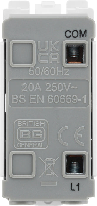 BG Evolve RPCDB14 Grid 20AX SP 2-Way Retractive (PRESS) - Black - westbasedirect.com