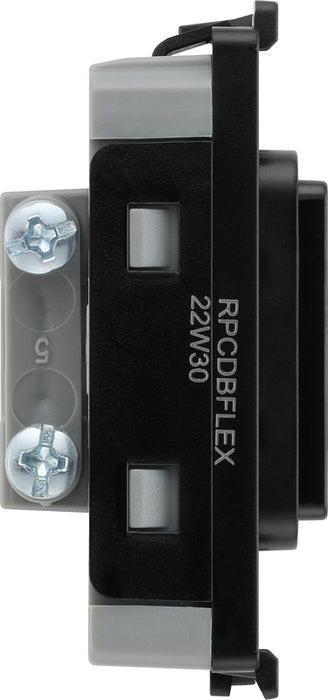 BG Evolve RPCDBFLEX Grid Flex Outlet (up to 10mm) - Black - westbasedirect.com