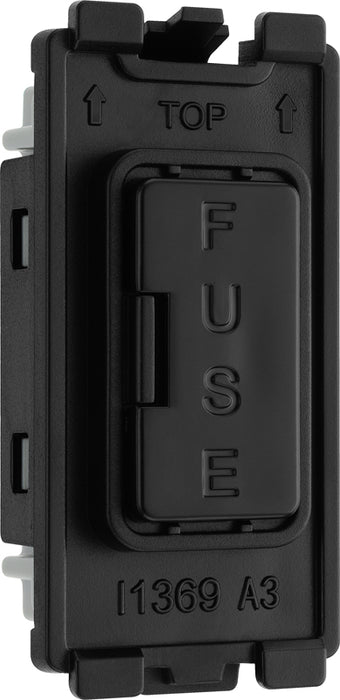 BG Evolve RPCDBFUSE Grid 13A Fused Fuse Holder - Black - westbasedirect.com