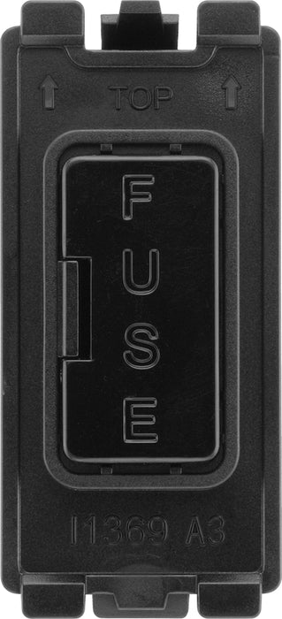 BG Evolve RPCDBFUSE Grid 13A Fused Fuse Holder - Black - westbasedirect.com