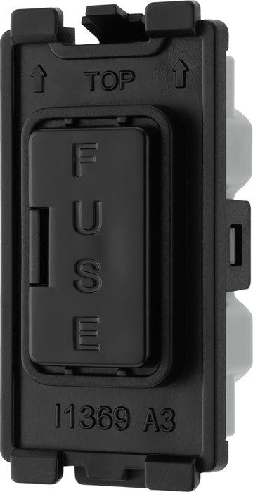 BG Evolve RPCDBFUSE Grid 13A Fused Fuse Holder - Black - westbasedirect.com