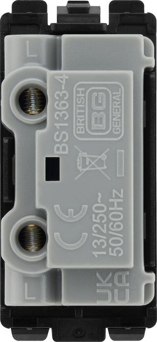 BG Evolve RPCDBFUSE Grid 13A Fused Fuse Holder - Black - westbasedirect.com