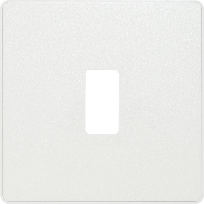 BG Evolve RPCDCL1W 1G Grid Front Plate - Pearlescent White (White) - westbasedirect.com