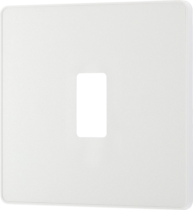 BG Evolve RPCDCL1W 1G Grid Front Plate - Pearlescent White (White) - westbasedirect.com