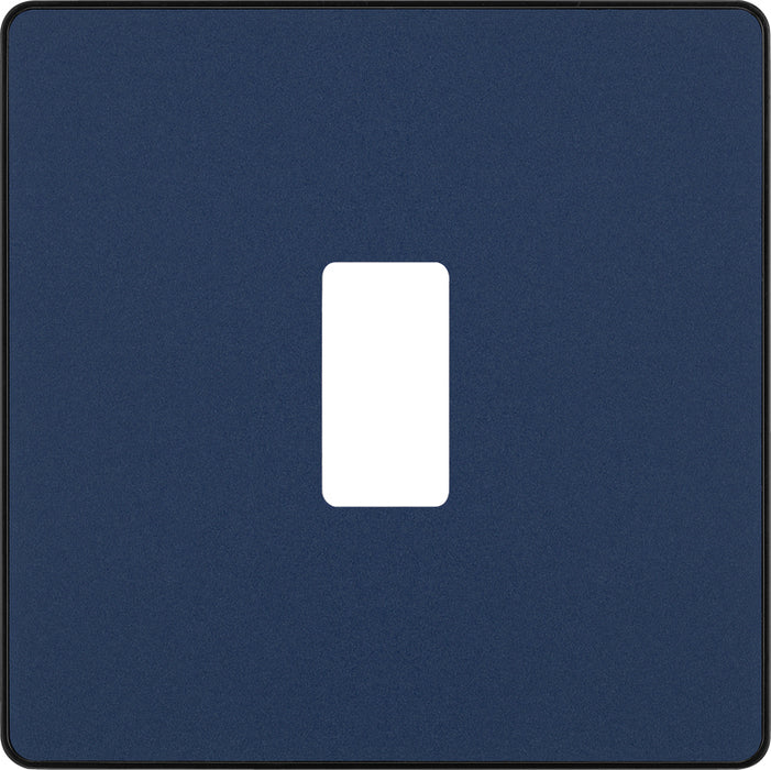 BG Evolve RPCDDB1B 1G Grid Front Plate - Matt Blue (Black) - westbasedirect.com