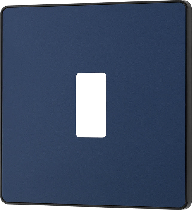 BG Evolve RPCDDB1B 1G Grid Front Plate - Matt Blue (Black) - westbasedirect.com