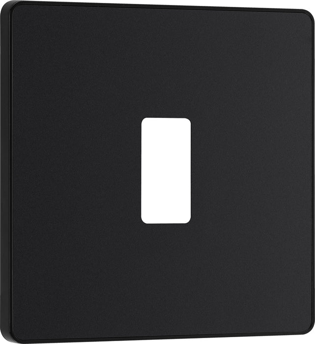 BG Evolve RPCDMB1B 1G Grid Front Plate - Matt Black (Black) - westbasedirect.com